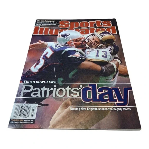 Vintage Feb 11 2002 New England Patriots Super Bowl Sports Illustrated Magazine - Picture 1 of 9